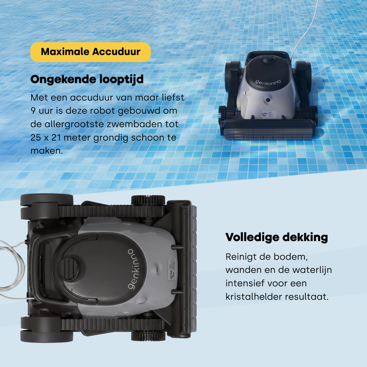 Genkinno Ace Ultra Plus zwembadrobot