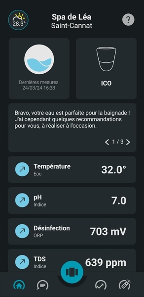 Ondilo ICO smart spa tester zoutwater met kalibratieset