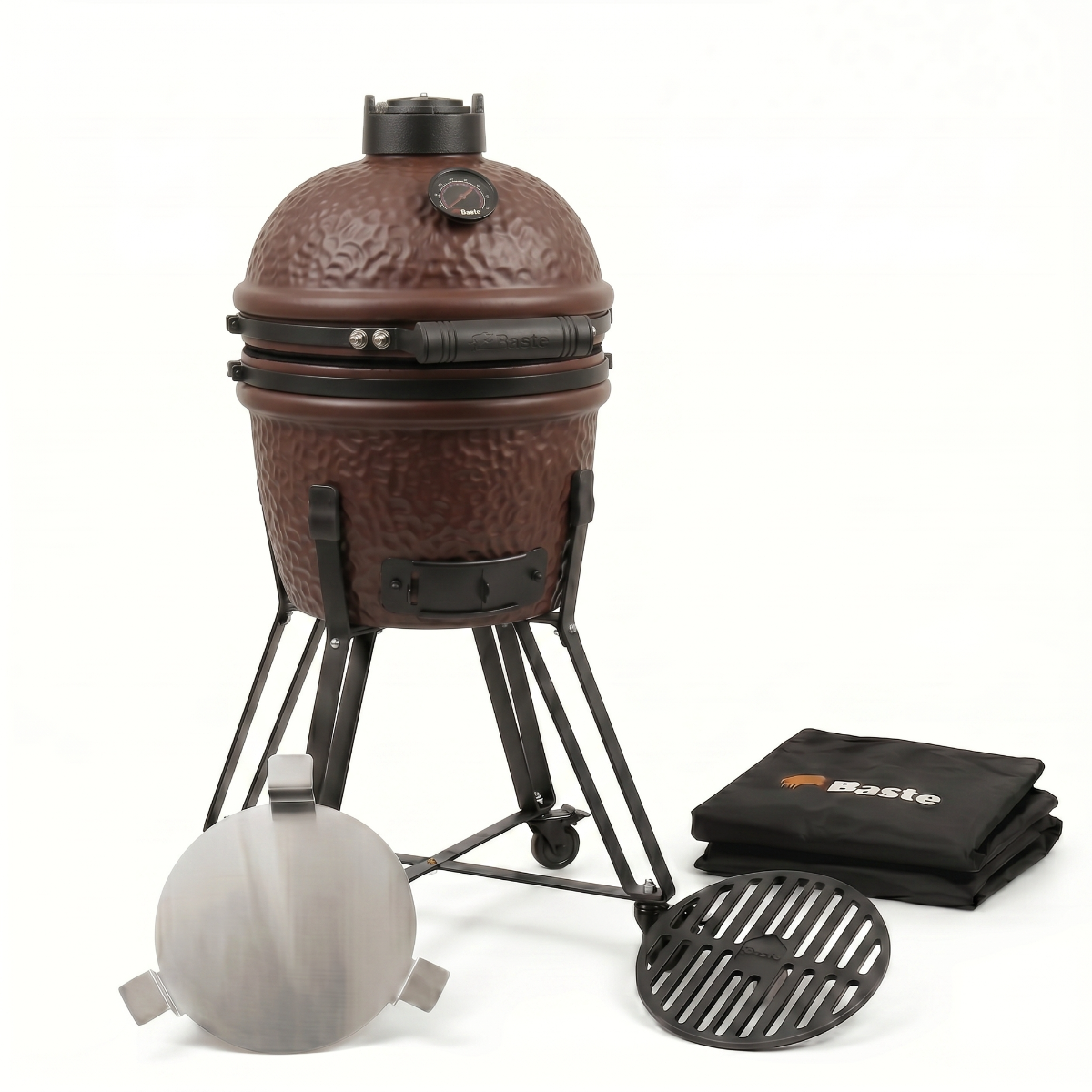 BASTE 13 inch kamado bbq Ultimate Pack - Chocolade bruin