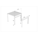 Orion windscherm 300 cm  - Wit