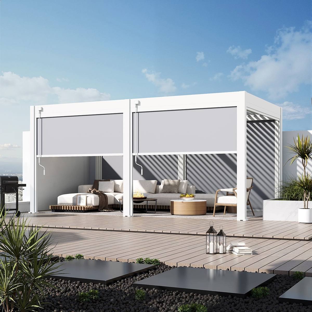 Orion windscherm 360 cm  - Wit