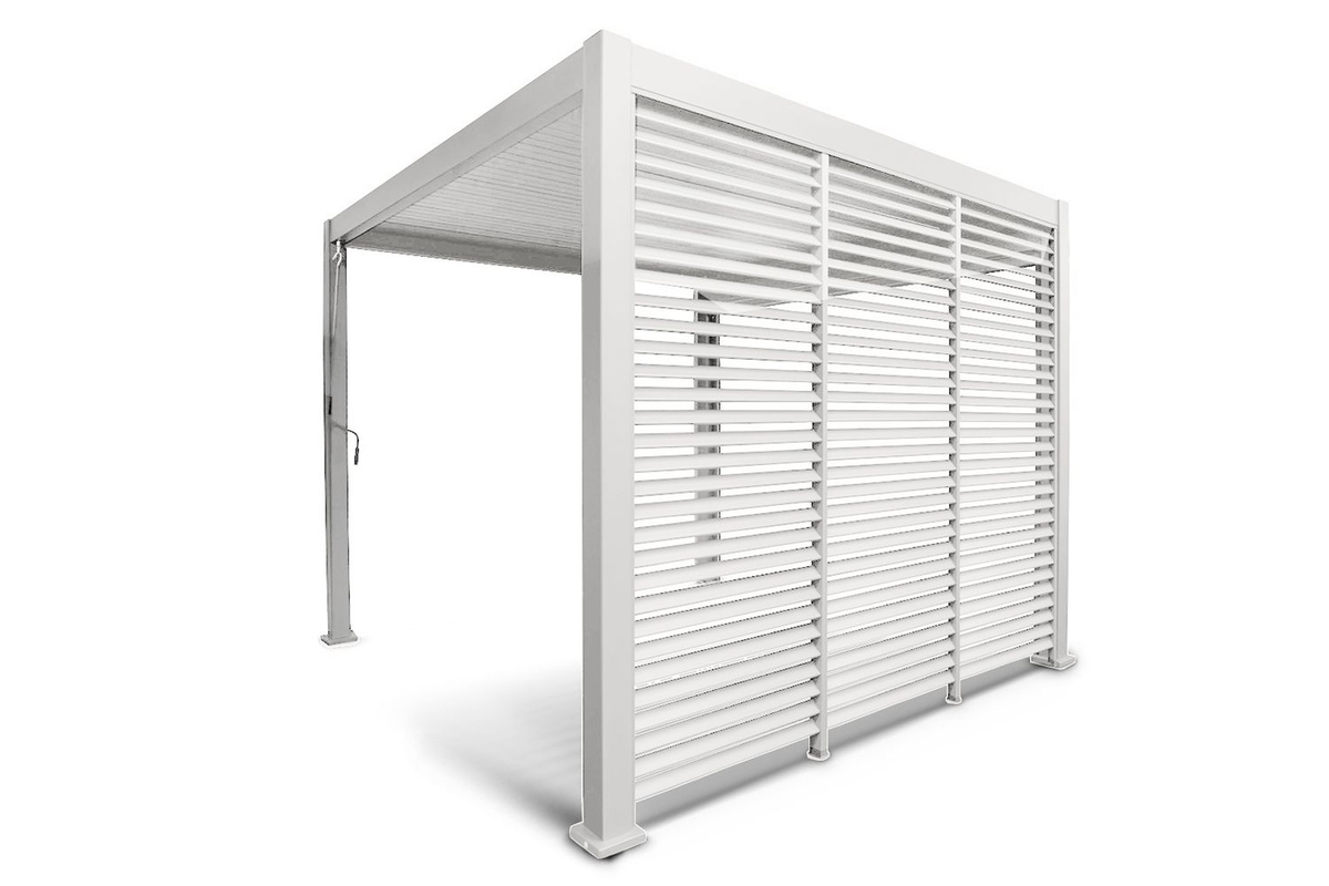 Orion schutterpaneel vast horizontaal 300 cm - Wit