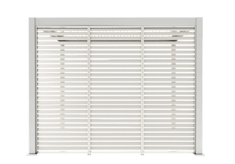 Orion schutterpaneel vast horizontaal 300 cm - Wit