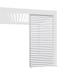 Orion schutterpaneel vast horizontaal 400 cm - Wit