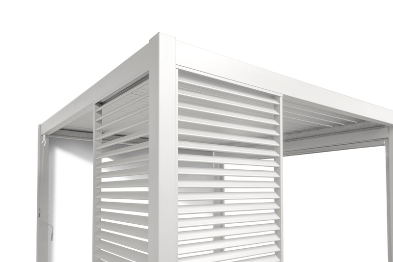 Orion schutterpaneel vast horizontaal 400 cm - Wit