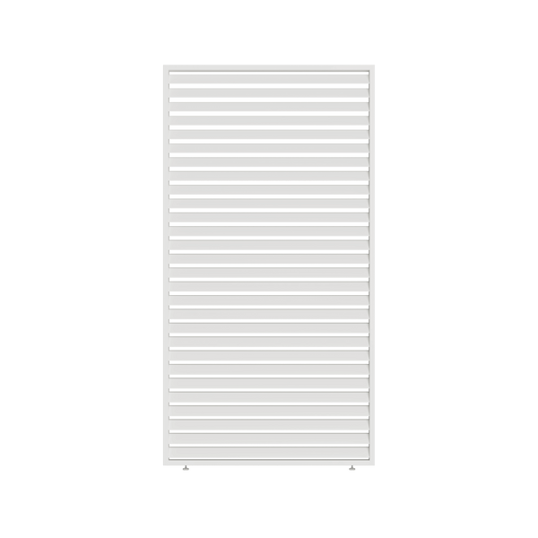Orion schutterpaneel vast horizontaal 400 cm - Wit
