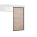 Orion schutterpaneel vast horizontaal 360 cm - Antraciet/hout