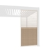 Orion schutterpaneel kantelbaar horizontaal 300 cm - Wit/hout