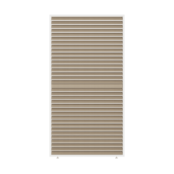 Orion schutterpaneel kantelbaar horizontaal 300 cm - Wit/hout