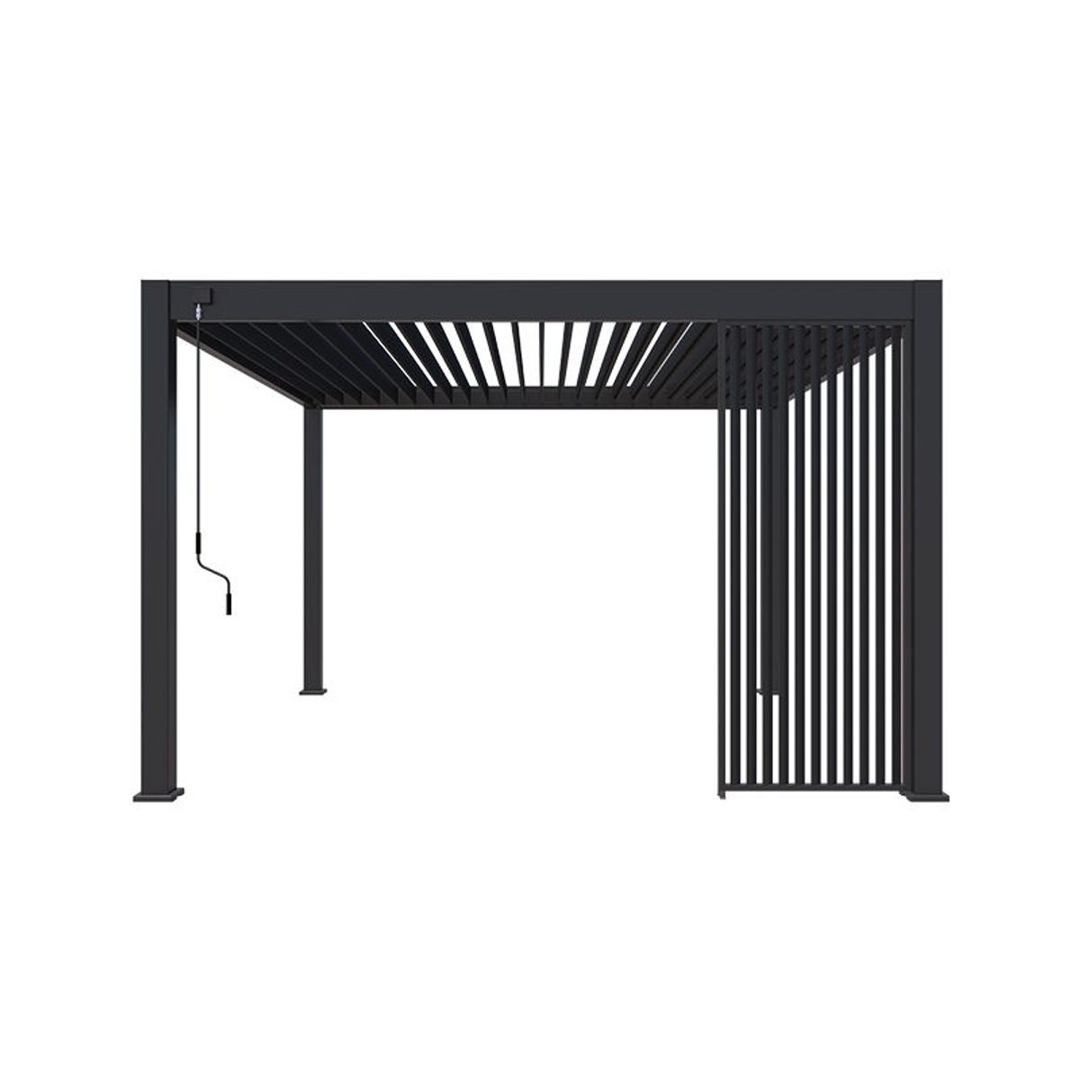 Orion schutterpaneel vast verticaal 360 cm - Antraciet