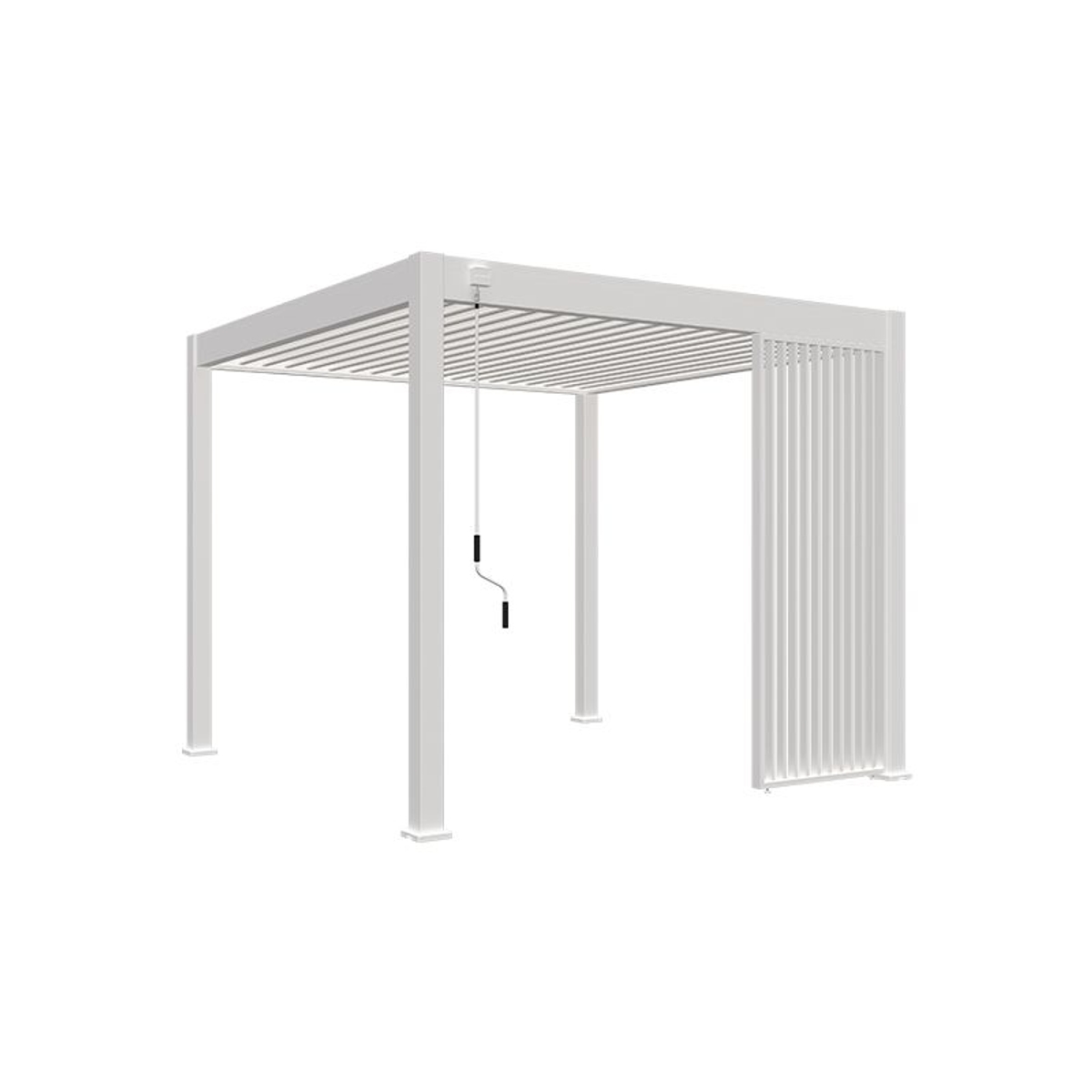 Orion schutterpaneel vast verticaal 360 cm - Wit