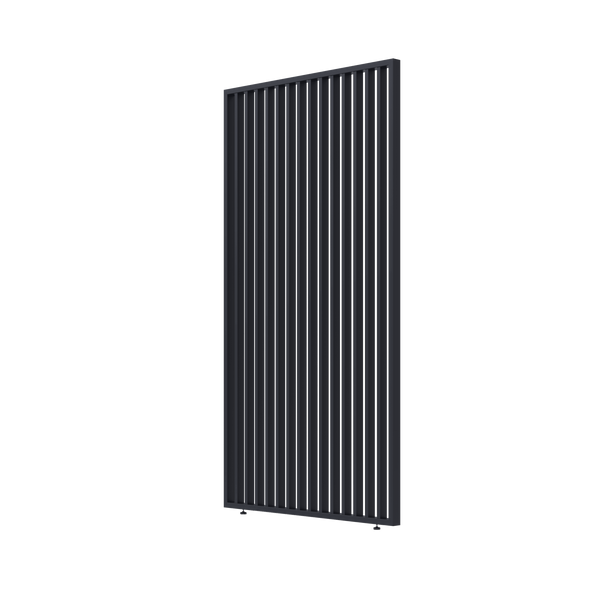 Orion schutterpaneel vast verticaal 400 cm - Antraciet
