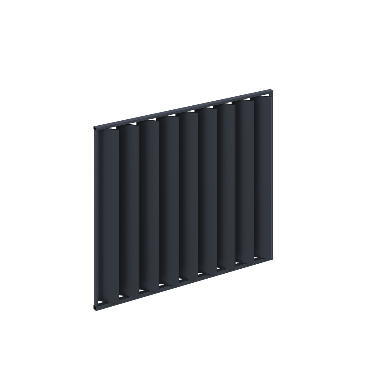 Orion schutterpaneel kantelbaar verticaal 360 cm - Antraciet