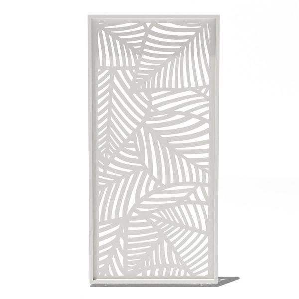 Orion schutterpaneel vast palmbladeren 360 cm - Wit