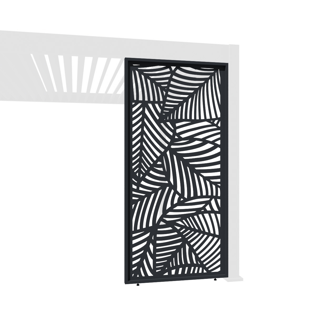 Orion schutterpaneel vast palmbladeren 400 cm - Antraciet