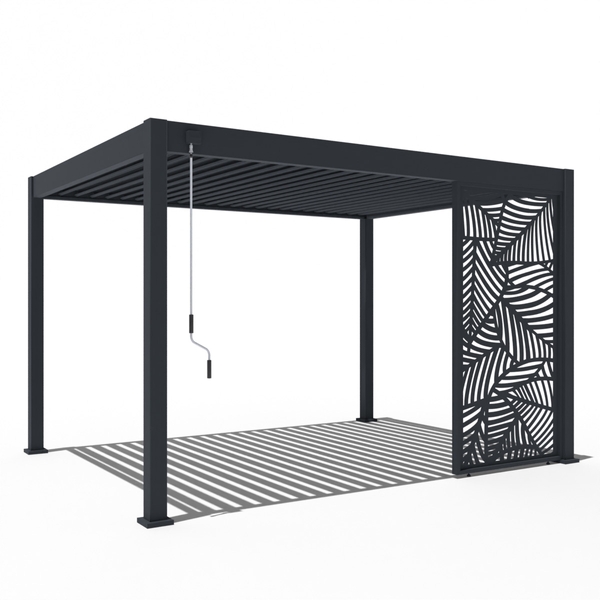 Orion schutterpaneel vast palmbladeren 400 cm - Antraciet