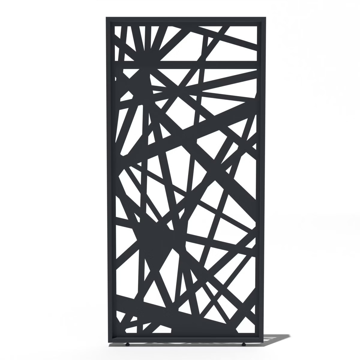 Orion schutterpaneel vast abstract 360 cm - Antraciet