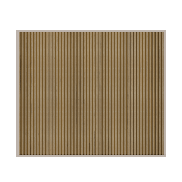 Orion composietwand 265 cm - Zand/teak