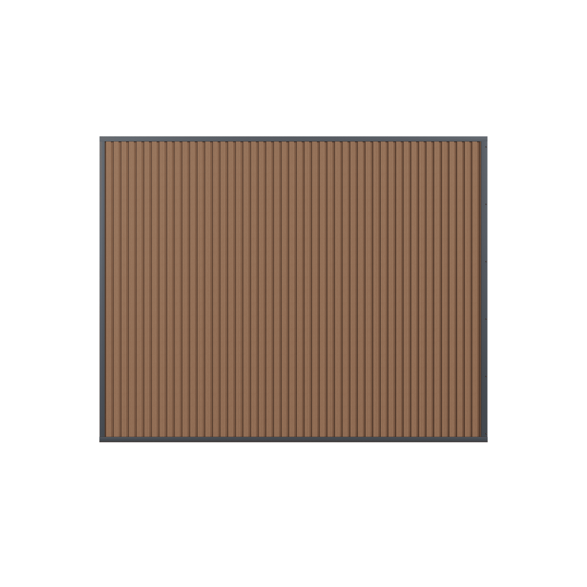 Orion composietwand 400 cm - Antraciet/teak