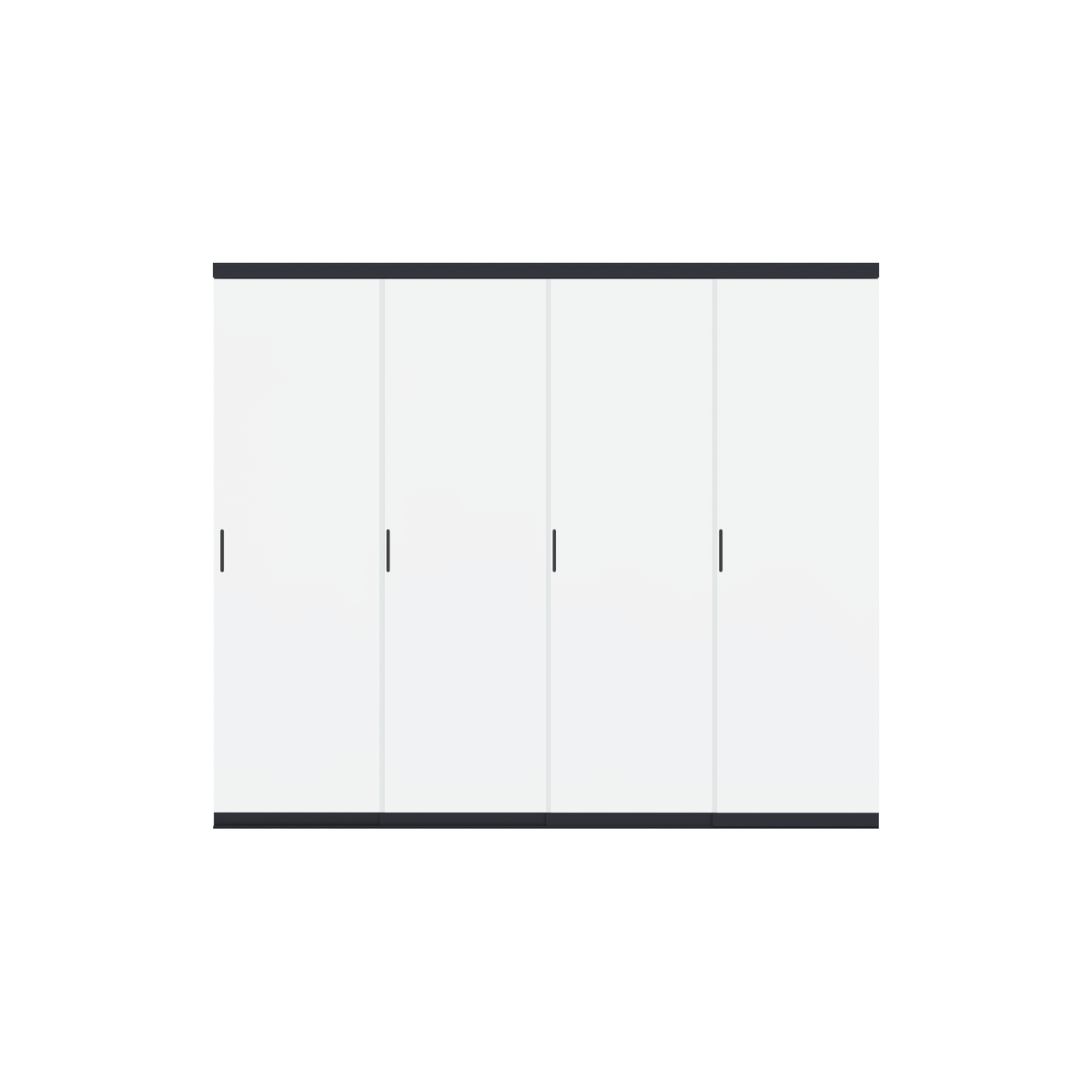 Orion glazen schuifwand 300 cm - Antraciet