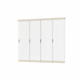 Orion glazen schuifwand 300 cm - Zand
