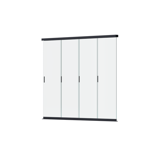 Orion glazen schuifwand 360 cm - Antraciet