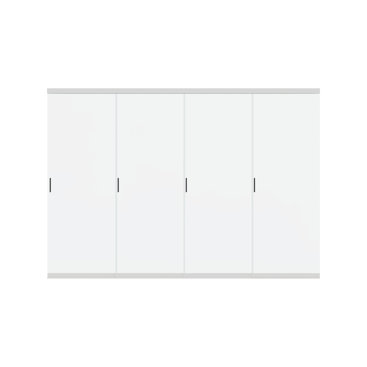 Orion glazen schuifwand 400 cm - Wit