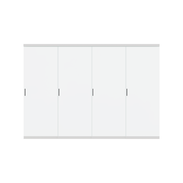 Orion glazen schuifwand 400 cm - Wit