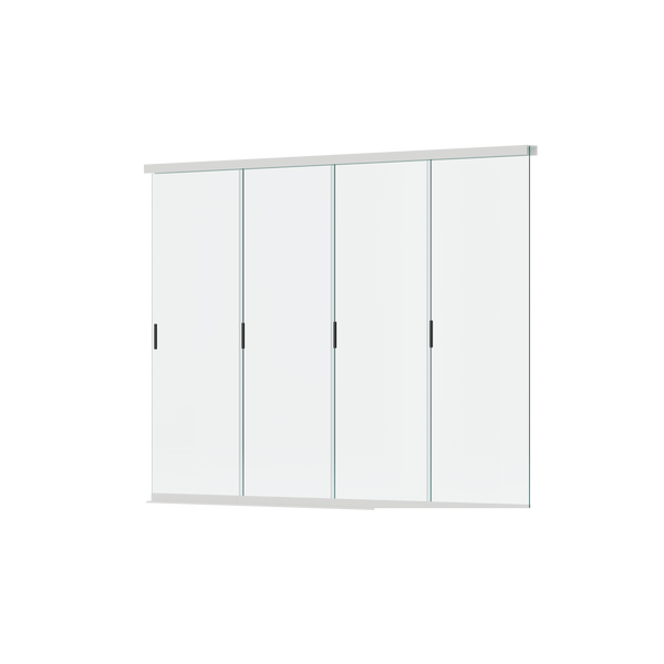 Orion glazen schuifwand 400 cm - Wit