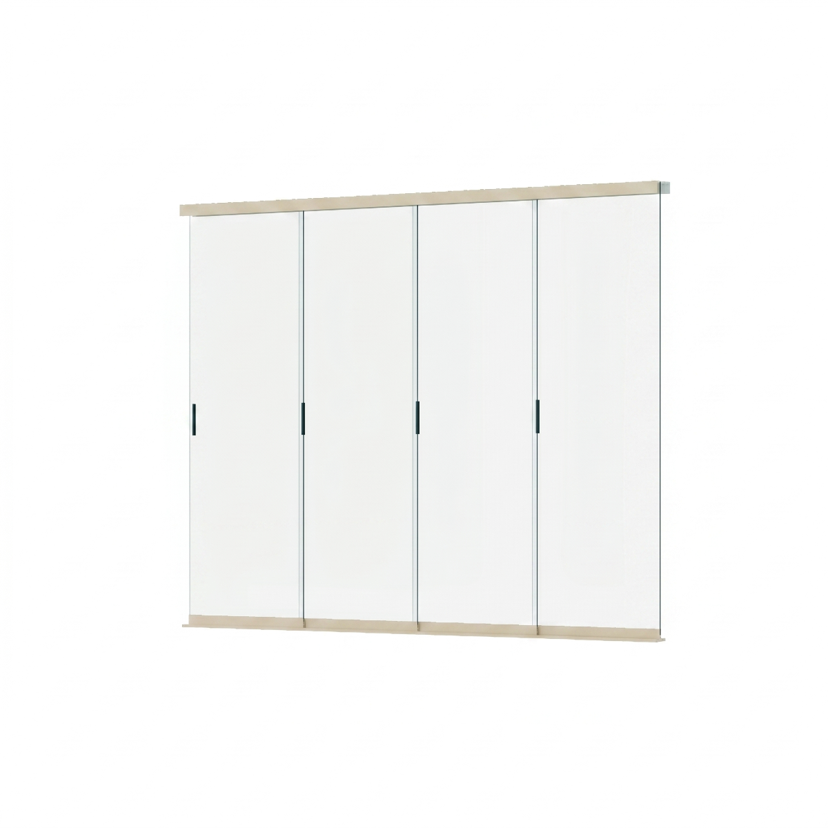 Orion glazen schuifwand 400 cm - Zand