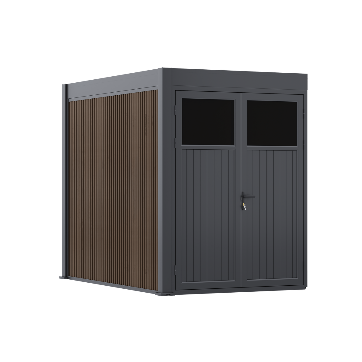 Orion opbergmodule 300 cm - Antraciet/teak