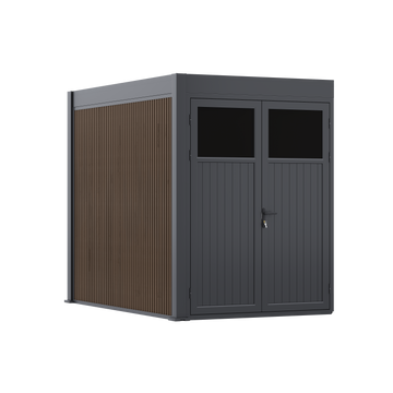 Orion opbergmodule 400 cm - Antraciet/teak
