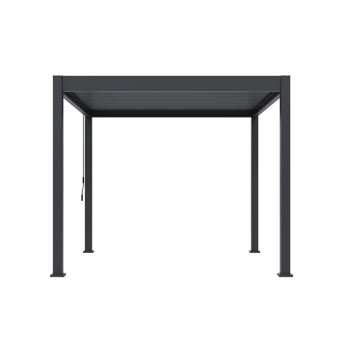 Orion Comfort vrijstaand lamellen overkapping 300x300 cm handmatig - Antraciet