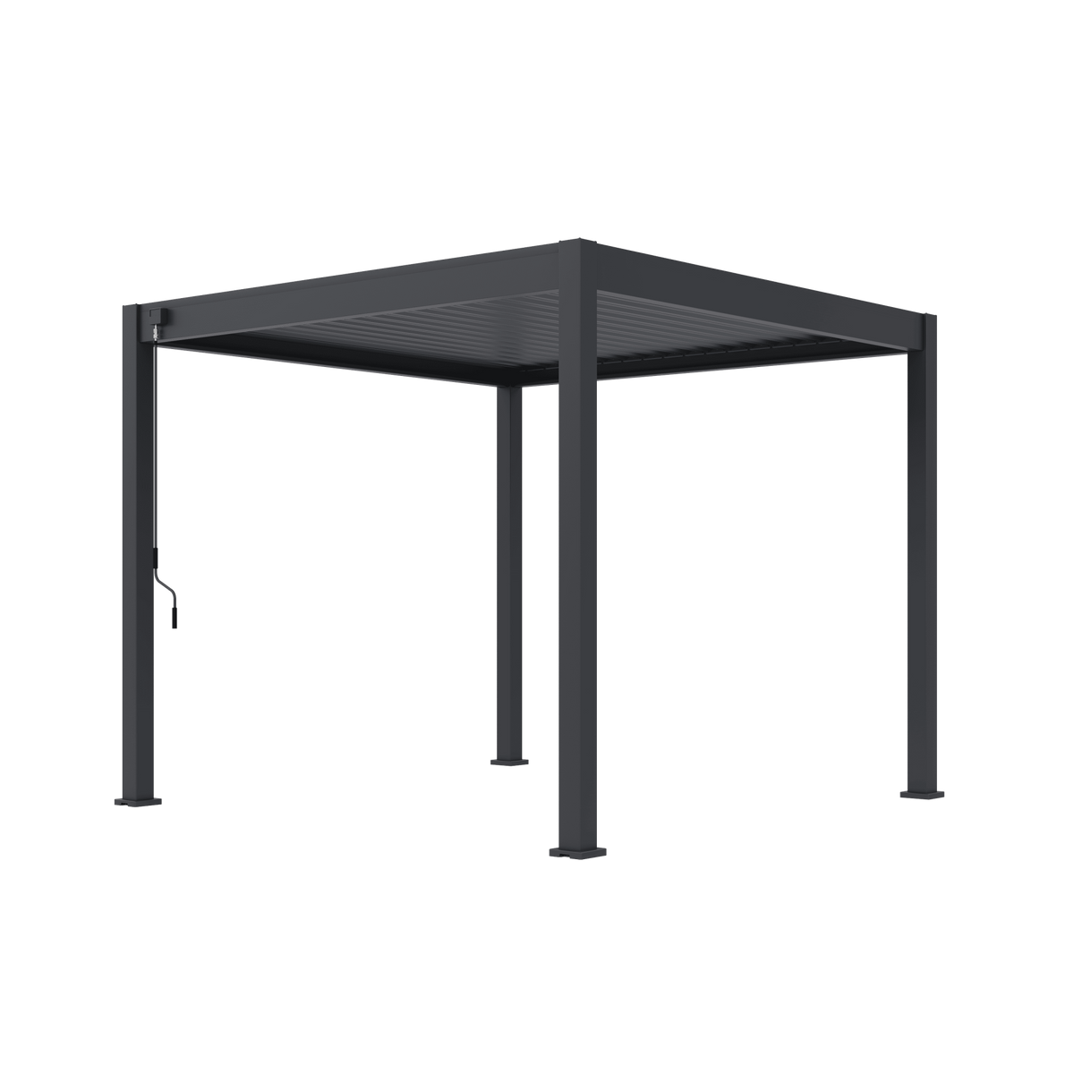 Orion Comfort vrijstaand lamellen overkapping 300x300 cm handmatig - Antraciet