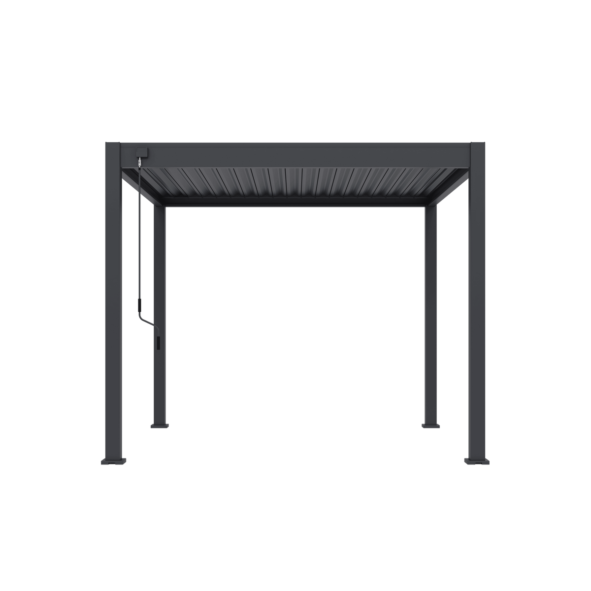 Orion Comfort vrijstaand lamellen overkapping 300x300 cm handmatig - Antraciet