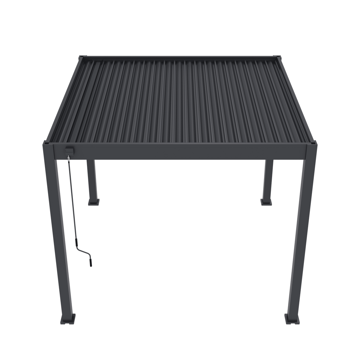 Orion Comfort vrijstaand lamellen overkapping 300x300 cm handmatig - Antraciet