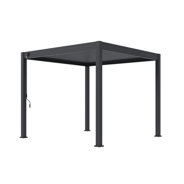 Orion Comfort vrijstaand lamellen overkapping 300x300 cm handmatig - Antraciet