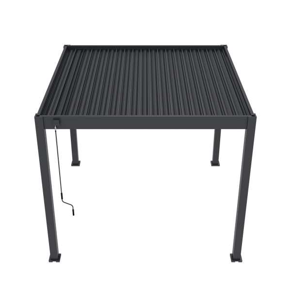 Orion Comfort vrijstaand lamellen overkapping 300x300 cm handmatig - Antraciet