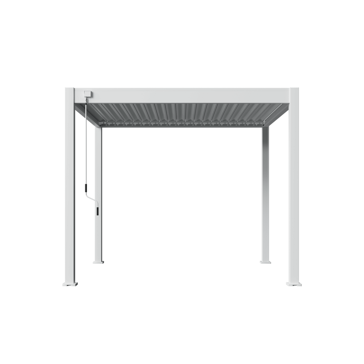 Orion Comfort vrijstaand lamellen overkapping 300x300 cm handmatig - Wit