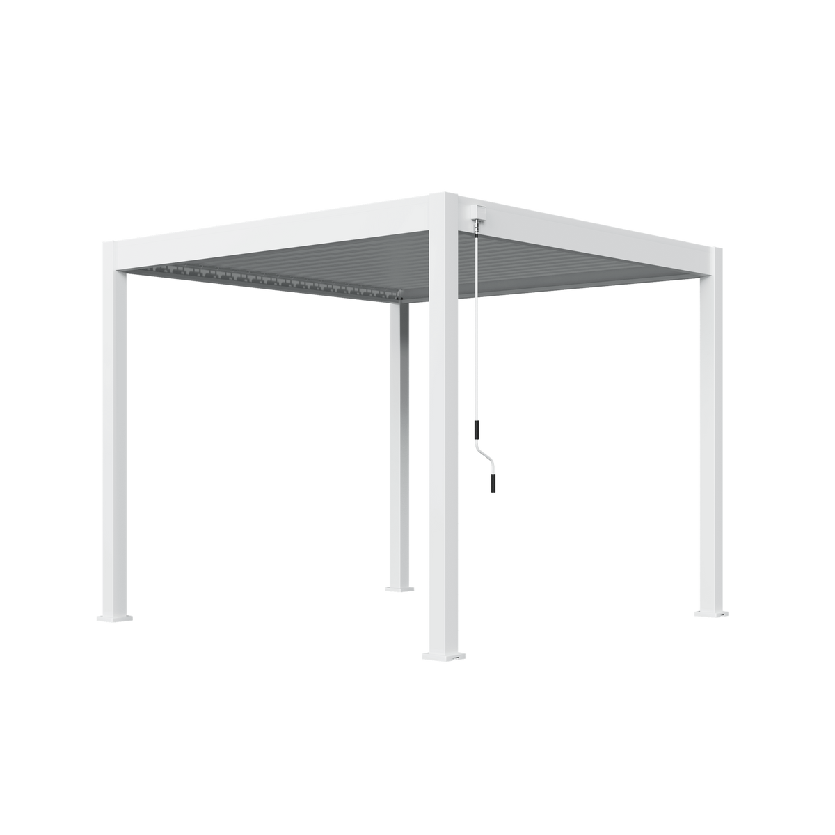 Orion Comfort vrijstaand lamellen overkapping 300x300 cm handmatig - Wit