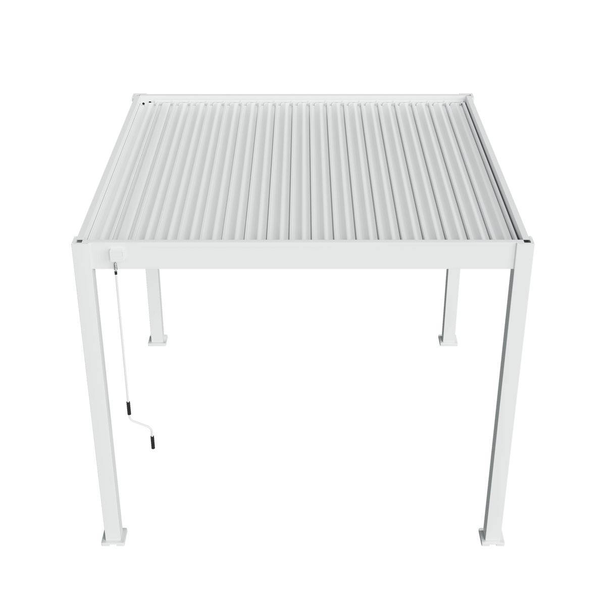 Orion Comfort vrijstaand lamellen overkapping 300x300 cm handmatig - Wit