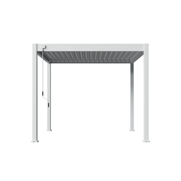 Orion Comfort vrijstaand lamellen overkapping 300x300 cm handmatig - Wit