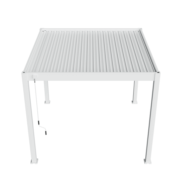 Orion Comfort vrijstaand lamellen overkapping 300x300 cm handmatig - Wit