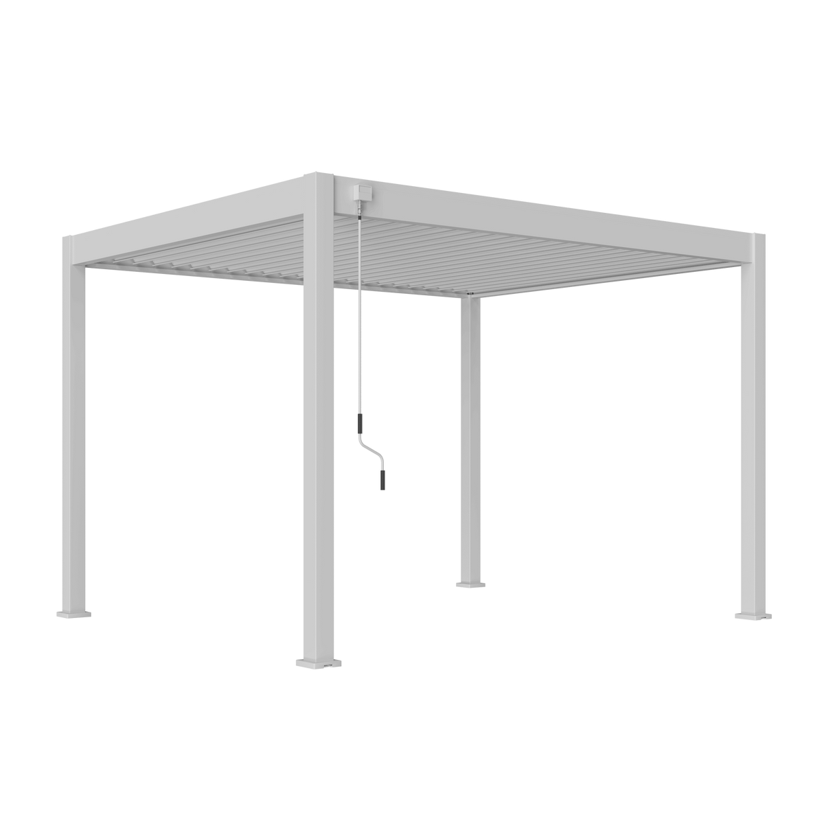 Orion Comfort vrijstaand lamellen overkapping 300x360 cm handmatig - Wit
