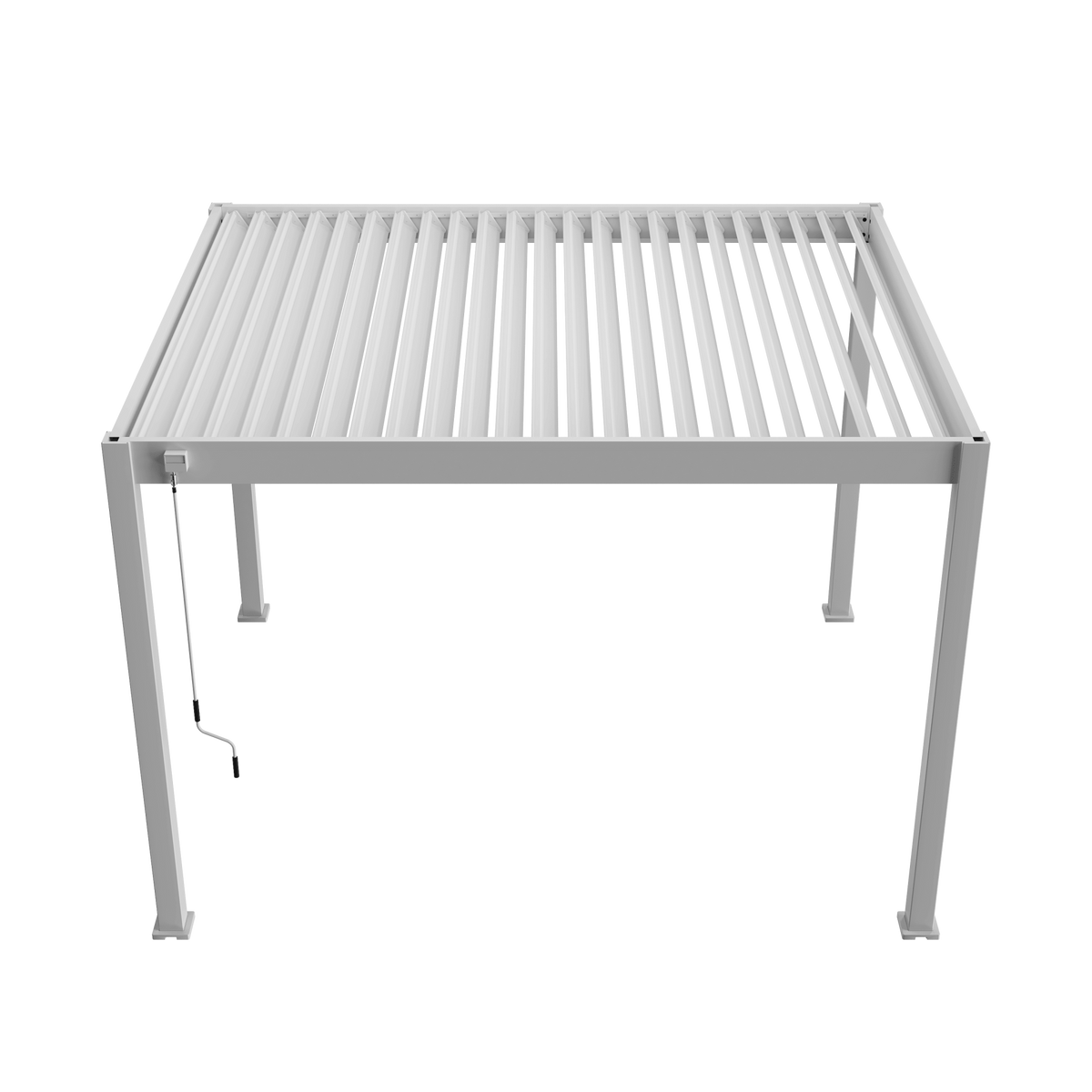 Orion Comfort vrijstaand lamellen overkapping 300x360 cm handmatig - Wit