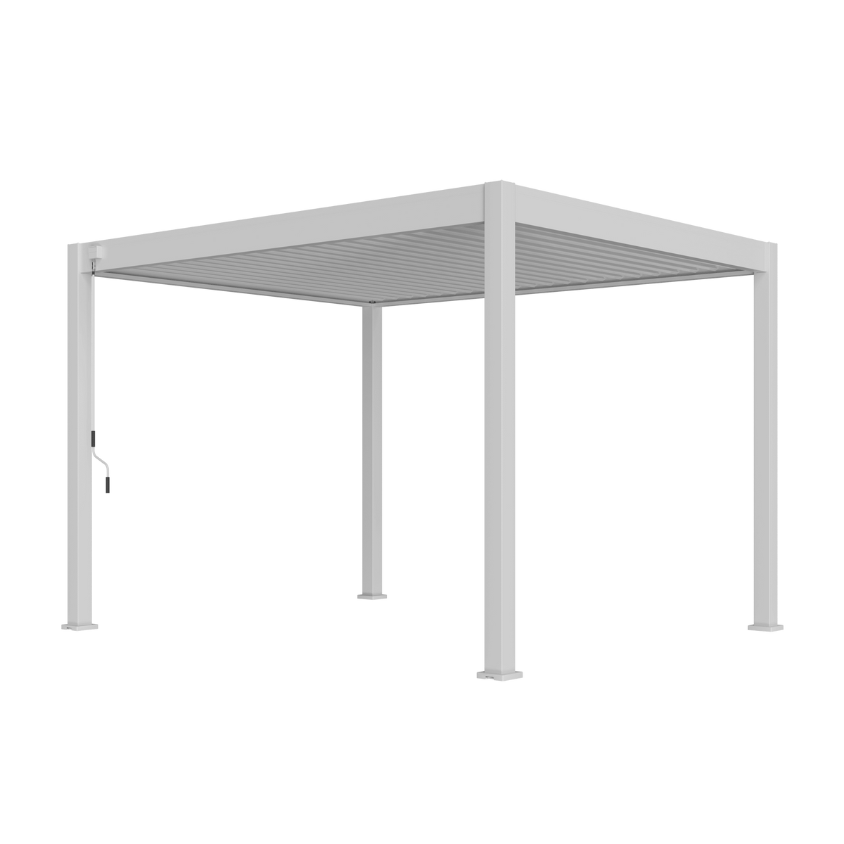 Orion Comfort vrijstaand lamellen overkapping 300x360 cm handmatig - Wit