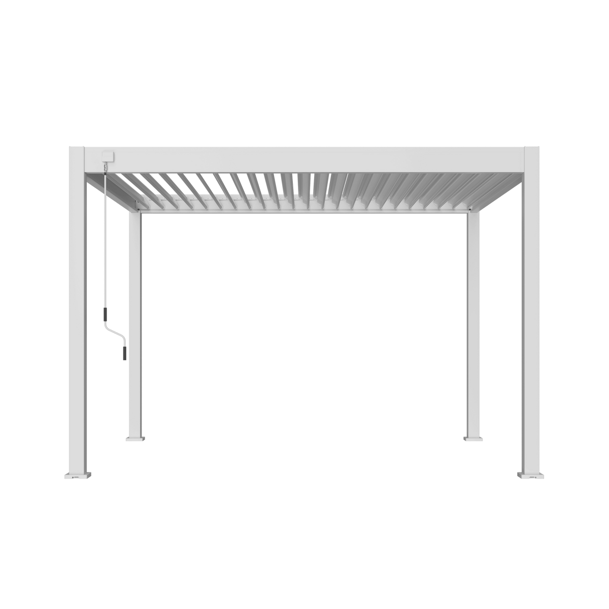 Orion Comfort vrijstaand lamellen overkapping 300x360 cm handmatig - Wit