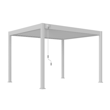Orion Comfort vrijstaand lamellen overkapping 300x360 cm handmatig - Wit