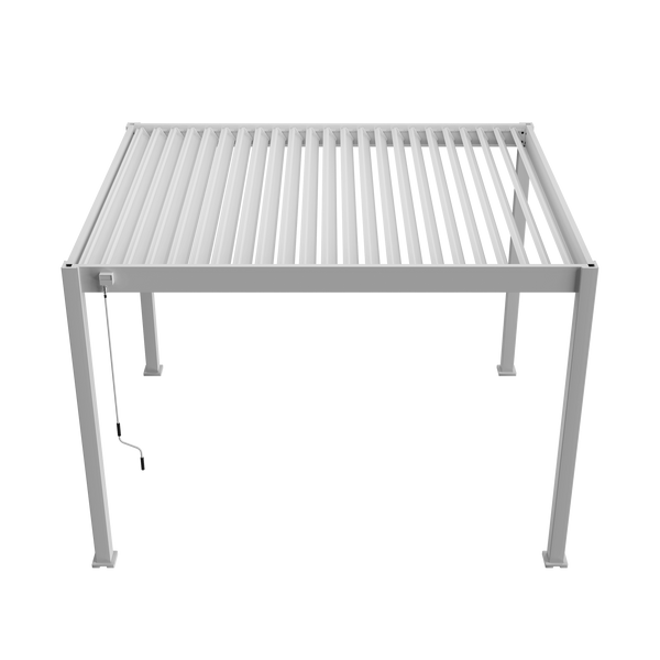 Orion Comfort vrijstaand lamellen overkapping 300x360 cm handmatig - Wit