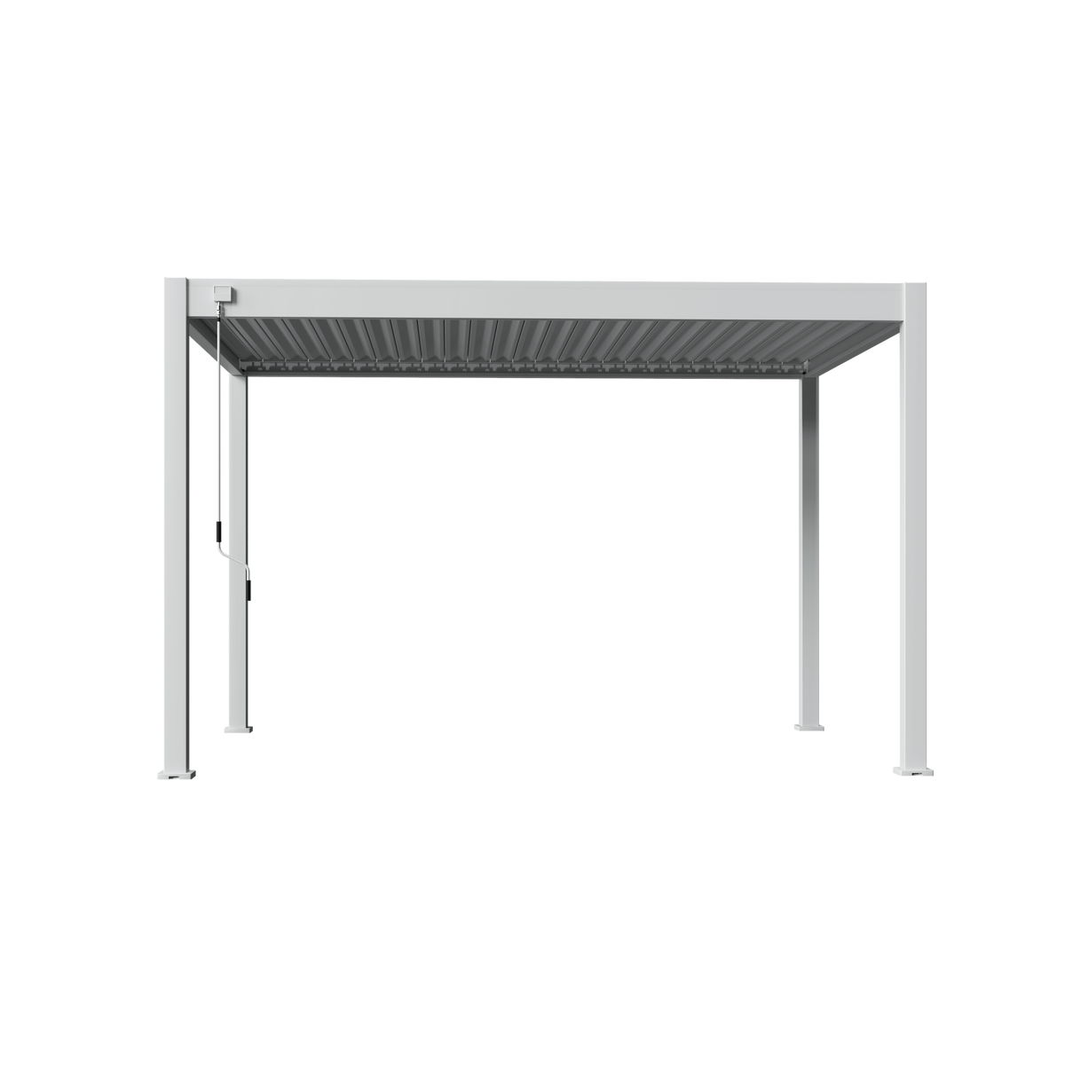 Orion Comfort vrijstaand lamellen overkapping 300x400 cm handmatig - Wit